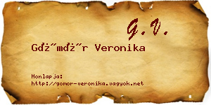 Gömör Veronika névjegykártya