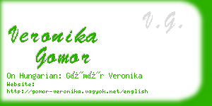 veronika gomor business card